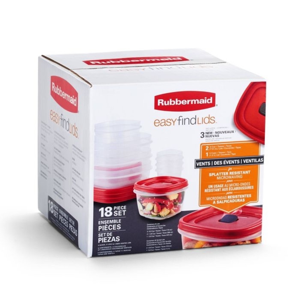 18pcs Rubbermaid